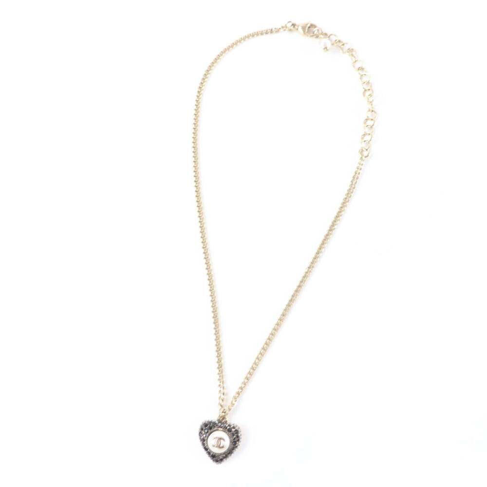 CHANEL Authentic Gold Pearl Logo Necklace - Picture 3 of 7